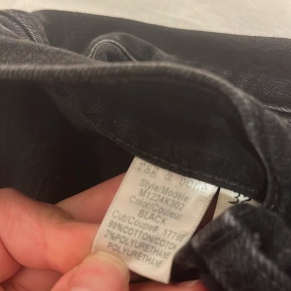 Rag & Bone Black Fit 1 Extra Slim Jeans Size 32 - Picture 4 of 7
